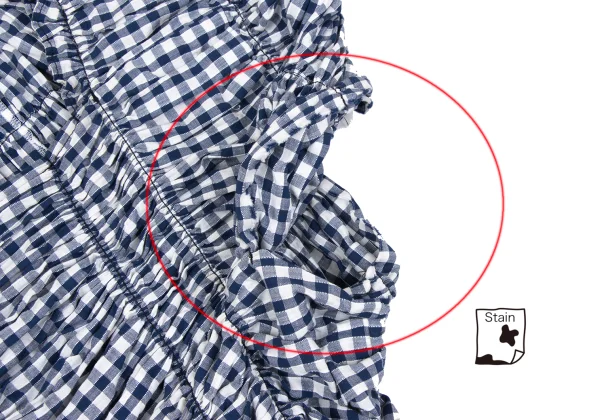 tricot COMME des GARCON Gathered Design Gingham Check Dress K-167381_007