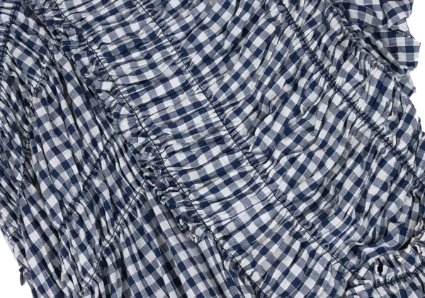 tricot COMME des GARCON Gathered Design Gingham Check Dress K-167381_008