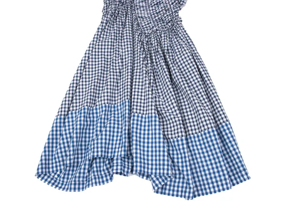 tricot COMME des GARCON Gathered Design Gingham Check Dress K-167381_009