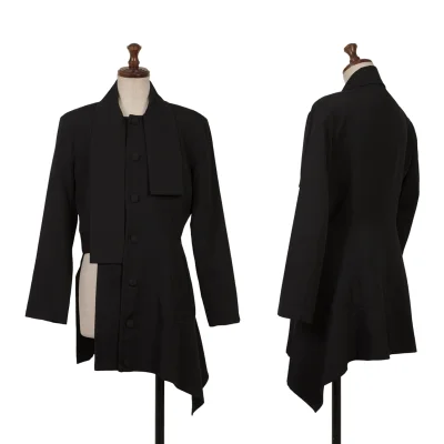 Yohji Yamamoto FEMME Wool Stole Neck Jacket