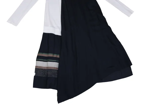 Y's Stripe Switching T Shirt Dress K-167383_009