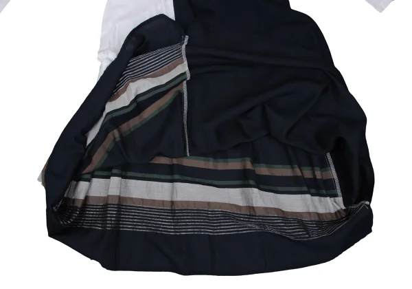 Y's Stripe Switching T Shirt Dress K-167383_013