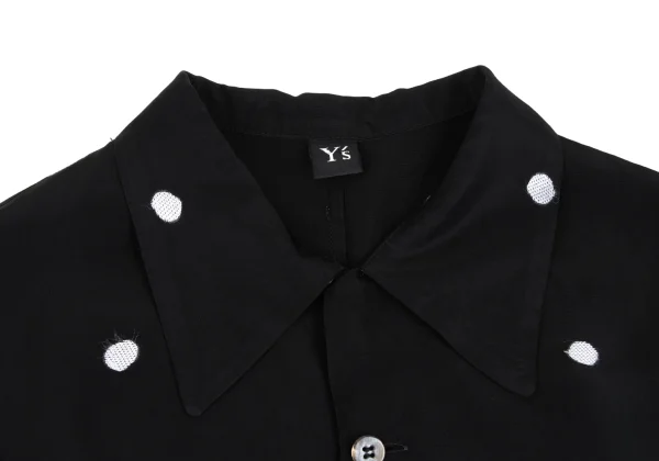 Y's Rayon Poly Dot Open-collar Short Sleeve Shirt K-167385_006