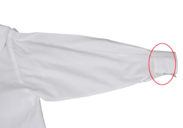 COMME des GARCONS Big Collar Tuck Pleats Blouse K-167388_007