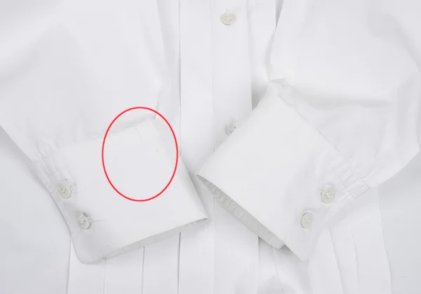 COMME des GARCONS Big Collar Tuck Pleats Blouse K-167388_011