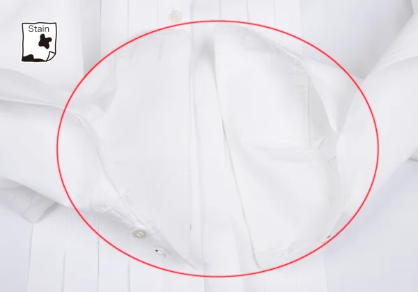 COMME des GARCONS Big Collar Tuck Pleats Blouse K-167388_013