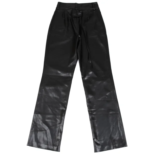 Jean Paul GAULTIER CLASSIQUE Poly Blend Synthetic Leather Pants K-167390_010