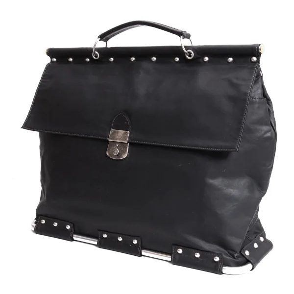 Jean Paul GAULTIER Coating Metal Frame Bag Black  K-167392_001