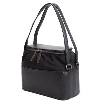 Jean Paul GAULTIER Leather Switching Double Strap Bag