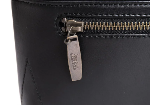 Jean Paul GAULTIER Leather Switching Double Strap Bag K-167394_006