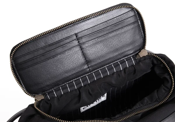 Jean Paul GAULTIER Leather Switching Double Strap Bag K-167394_012