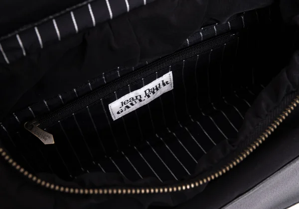Jean Paul GAULTIER Leather Switching Double Strap Bag K-167394_013
