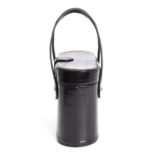 Jean Paul GAULTIER Crocodile Emboss Box Hand Bag K-167395_003