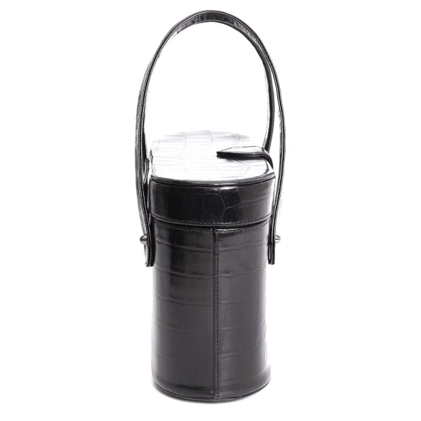 Jean Paul GAULTIER Crocodile Emboss Box Hand Bag K-167395_005