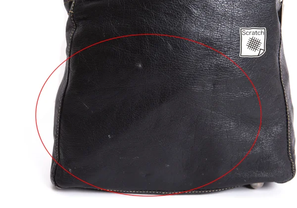 Jean Paul GAULTIER Metal Plate Leather Mini Hand Bag K-167396_007