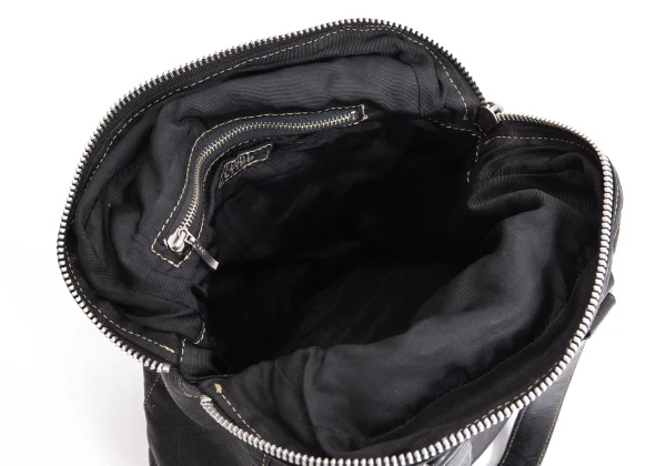 Jean Paul GAULTIER Metal Plate Leather Mini Hand Bag K-167396_016