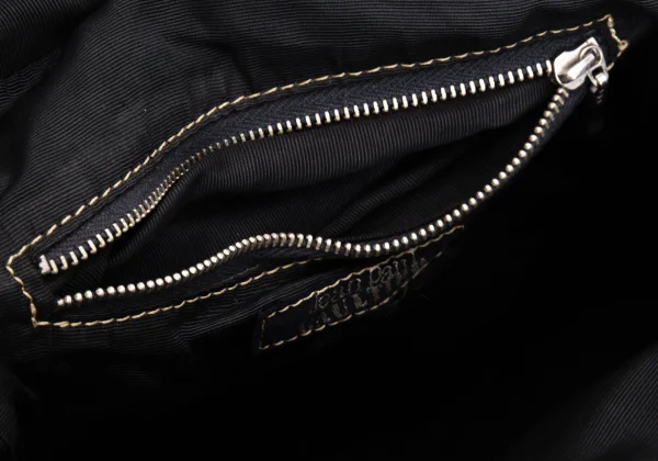 Jean Paul GAULTIER Metal Plate Leather Mini Hand Bag K-167396_017