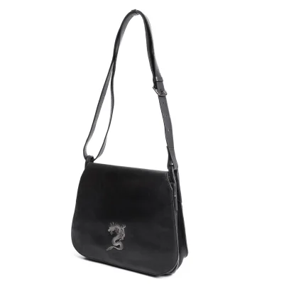 Jean Paul GAULTIER Dragon Emboss Flap Shoulder Bag