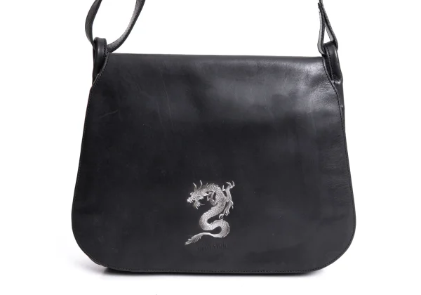 Jean Paul GAULTIER Dragon Emboss Flap Shoulder Bag K-167397_002