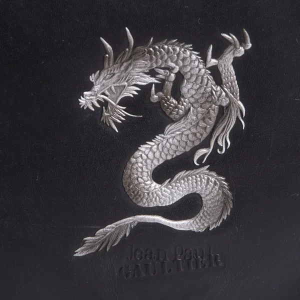 Jean Paul GAULTIER Dragon Emboss Flap Shoulder Bag K-167397_004