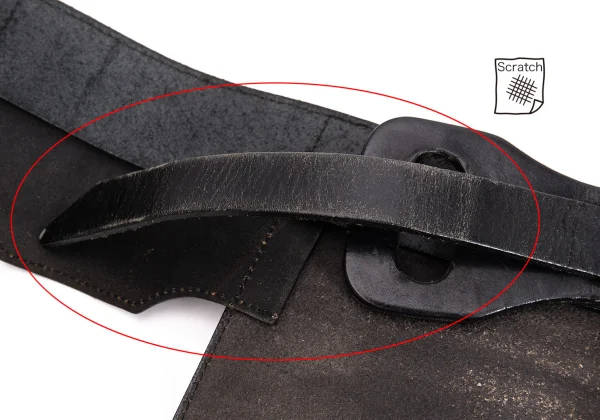 Jean Paul GAULTIER Leather Belted Waist Bag K-167402_010