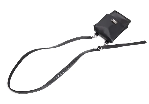 Jean Paul GAULTIER HOMME Metal Plate Flap Mini Shoulder Bag K-167407_011