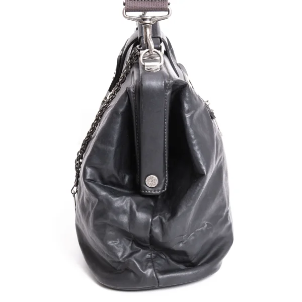 Jean Paul GAULTIER HOMME Kisslock Coating Shoulder Bag K-167410_005