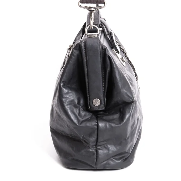 Jean Paul GAULTIER HOMME Kisslock Coating Shoulder Bag K-167410_009