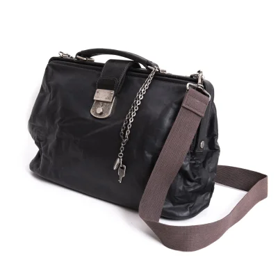 Jean Paul GAULTIER HOMME Kisslock Coating Shoulder Bag