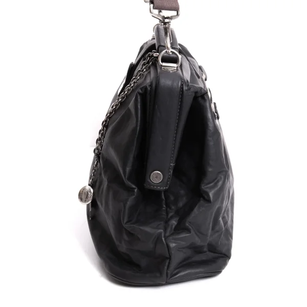 Jean Paul GAULTIER HOMME Kisslock Coating Shoulder Bag K-167411_006