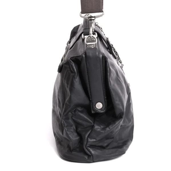 Jean Paul GAULTIER HOMME Kisslock Coating Shoulder Bag K-167411_010