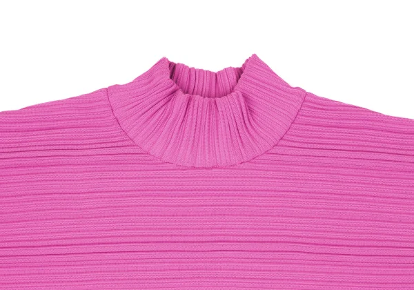 PLEATS PLEASE Crepe Knit High Neck Top K-167413_003