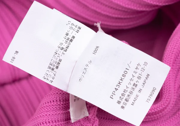 PLEATS PLEASE Crepe Knit High Neck Top K-167413_011