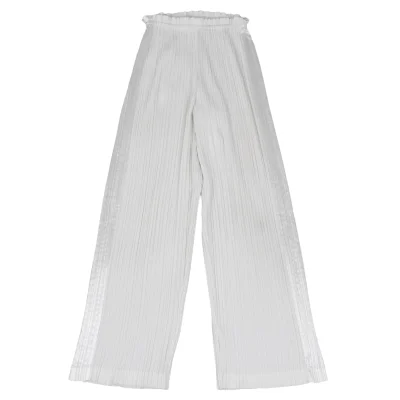 ISSEY MIYAKE Side Shiny Switching Pleats Pants
