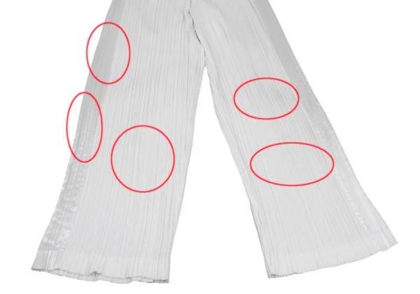 ISSEY MIYAKE Side Shiny Switching Pleats Pants K-167414_007