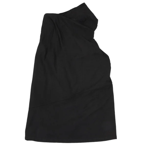 Y's Asymmetry Tuck Cotton Skirt K-167416_002