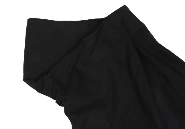 Y's Asymmetry Tuck Cotton Skirt K-167416_009