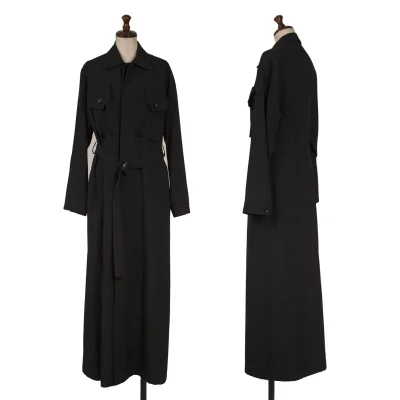 Y's Wool Gabardine Pocket Design Coat