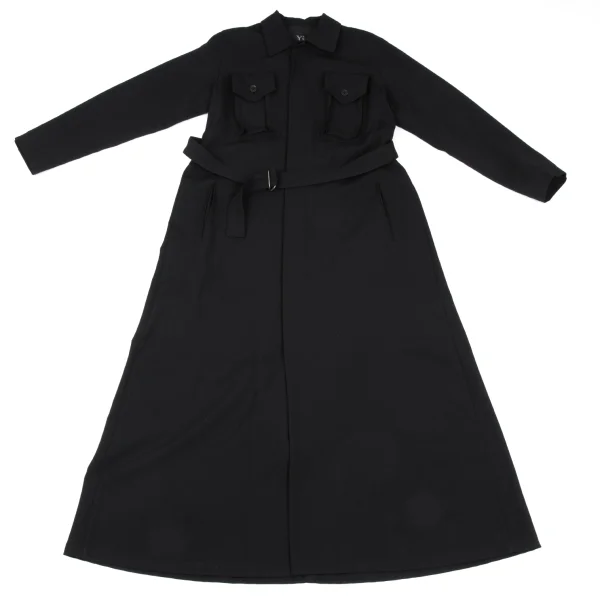 Y's Wool Gabardine Pocket Design Coat K-167418_002