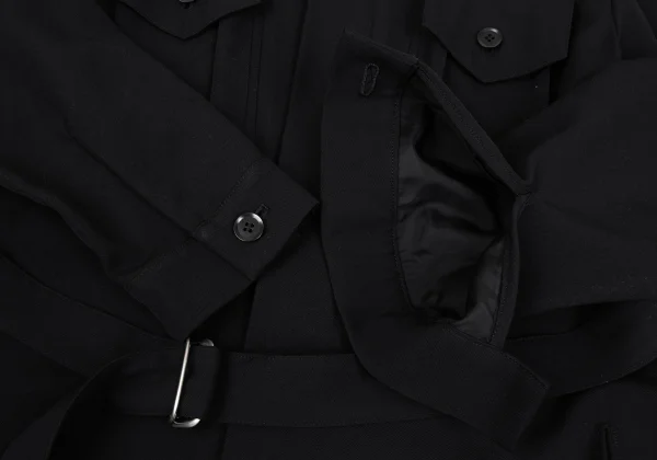 Y's Wool Gabardine Pocket Design Coat K-167418_007