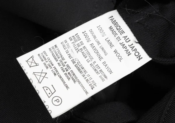 Y's Wool Gabardine Pocket Design Coat K-167418_017