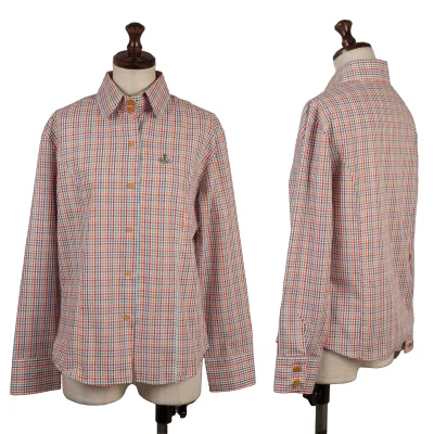 Vivienne Westwood Red Label Orb Embroidered Check Shirt
