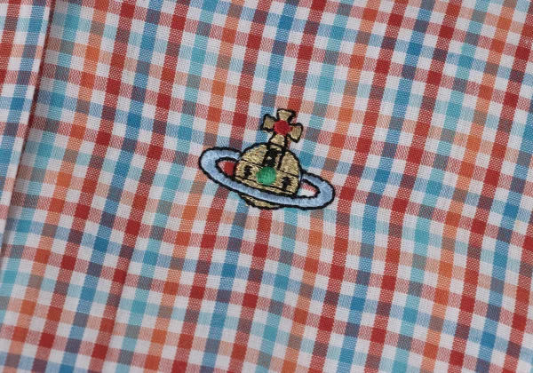 Vivienne Westwood Red Label Orb Embroidered Check Shirt K-167421_005