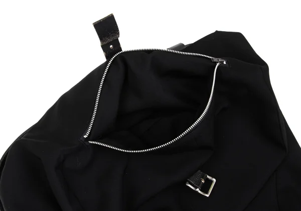 JUNYA WATANABE COMME des GARCONS Leather Belted Wool Gaba Skirt K-167424_012