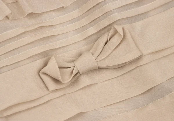 COMME des GARCONS Botanical Lace Print Silk Switching Skirt K-167425_009