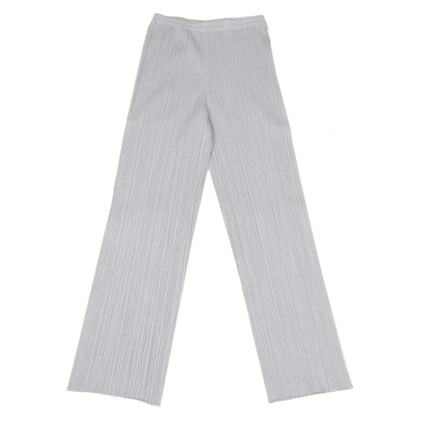 PLEATS PLEASE Pleated Straight Pants Grey 1 K-167427_001