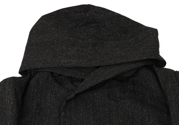 Yohji Yamamoto POUR HOMME Dot Lined Snap Button Double Hooded Coat K-167432_003