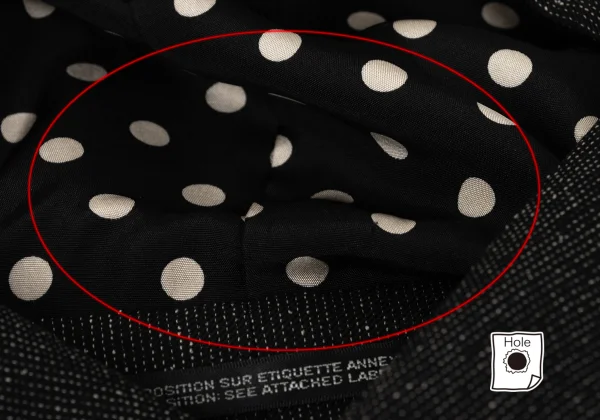 Yohji Yamamoto POUR HOMME Dot Lined Snap Button Double Hooded Coat K-167432_005