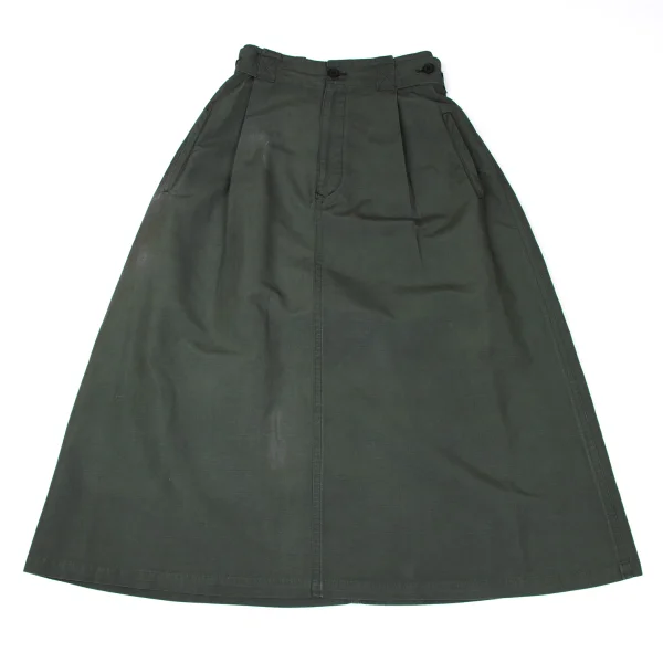 Y's Linen Cotton Side Button Skirt K-167433_002