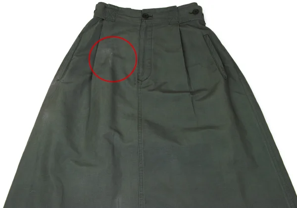 Y's Linen Cotton Side Button Skirt K-167433_003